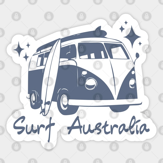 Surf Australia Sticker by Timeless Chaos